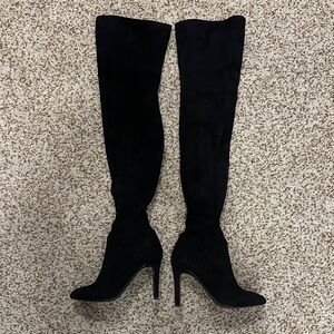 NIB Dolce Vita Kelise Thigh-High Vegan Suede Boots - Size 6